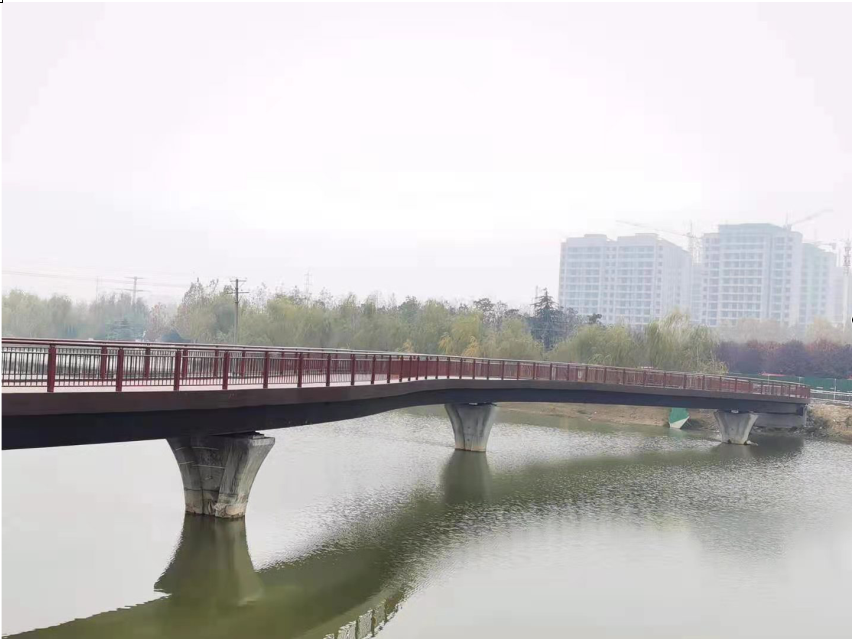 鋼制箱梁橋—項(xiàng)城市人民公園東西公園鏈接橋